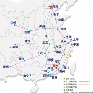 “八纵八横” 梅州将凭高铁通联祖国大江南北