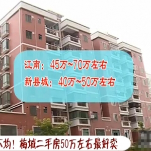 楼市冷热不均！梅城二手房50万左右最好卖！